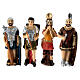 Four Roman soldiers for 5 cm Easter Creche, painted resin s1