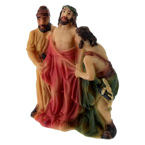 Svestizione Gesù 5 cm Presepe Pasquale resina dipinta 2
