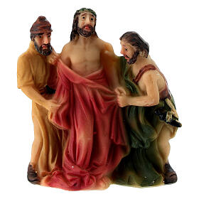 Jesus Stripped in Painted Resin 5 cm Easter Nativity