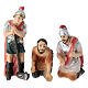 Jesus' garment division, 5 cm painted resin Easter Creche s1