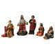 Discorso della montagna 5 cm Presepe Pasquale resina dipinta s2