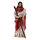 Gesù Buon Pastore 5 cm Presepe Pasquale resina dipinta s1