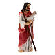 Gesù Buon Pastore 5 cm Presepe Pasquale resina dipinta s3