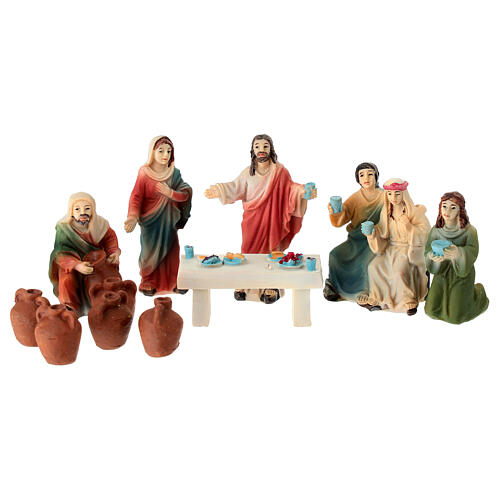 Bodas en Caná 5 cm Belén Pascual resina pintada 1