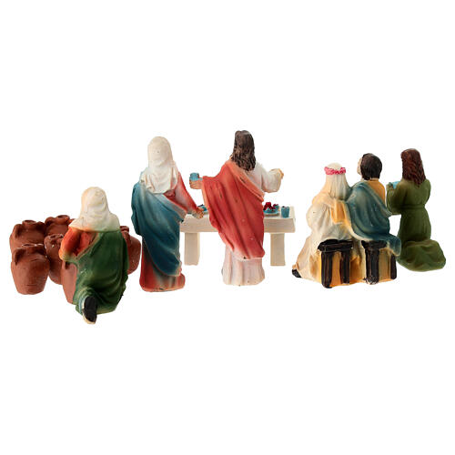 Bodas en Caná 5 cm Belén Pascual resina pintada 5