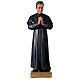 Saint Jean Bosco statue plâtre 60 cm peint main Barsanti s1