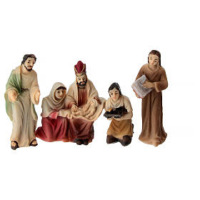 Jesus' circumcision, 5 cm painted resin Easter Creche