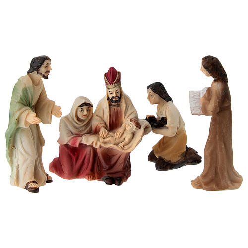 Circuncisão de Jesus 5 cm Presépio Pascal em resina pintada 1