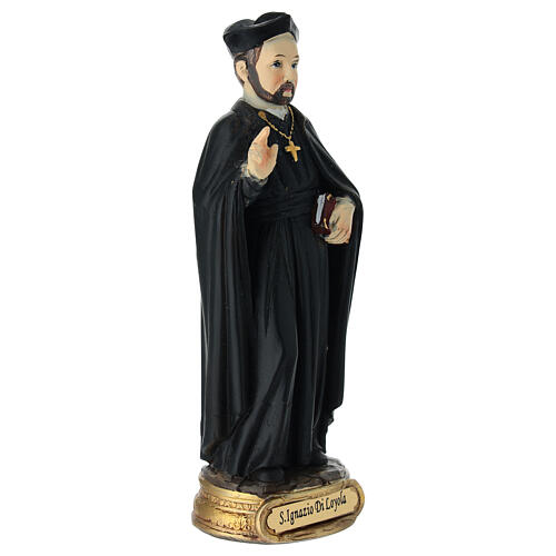 Saint Ignatius of Loyola, resin figurine, 5 in 3