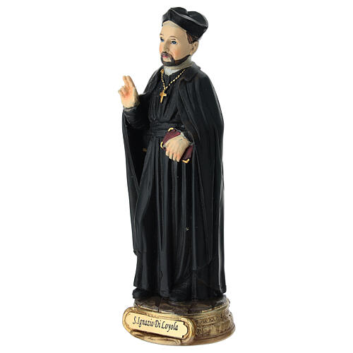 St. Ignatius of Loyola resin figurine, 12 cm 2