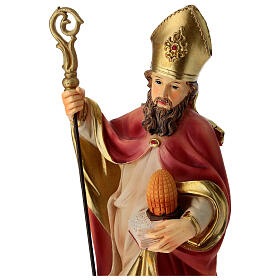 Statue Saint Ambroise en résine 30 cm