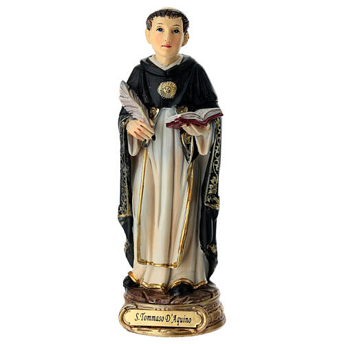 Heiliger Thomas von Aquin – Figur 12 cm aus handbemaltem Resin 1