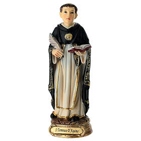 Statuette Saint Thomas d'Aquin 12 cm résine
