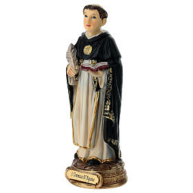 Statuette Saint Thomas d'Aquin 12 cm résine