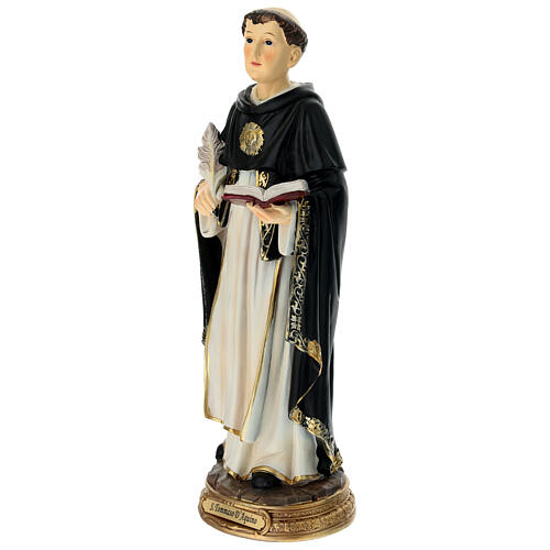 St. Thomas Aquinas statue, 8 in, resin 3