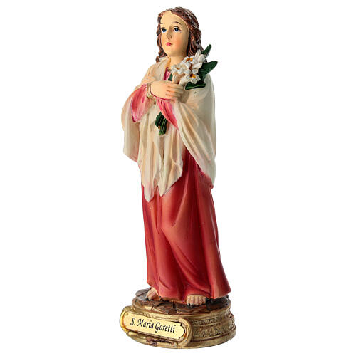 Heilige Maria Goretti – Figur 12 cm aus handbemaltem Resin 1