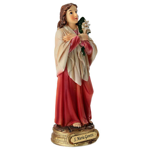Santa Maria Goretti statua 12 cm resina 3