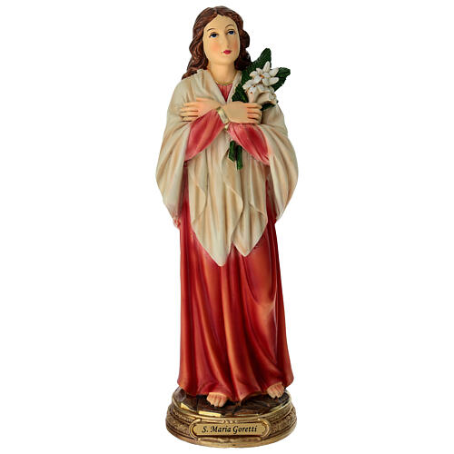 Heilige Maria Goretti – Statue 30 cm aus handbemaltem Resin 1