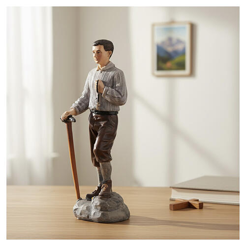 Hand-painted resin statue of Pier Giorgio Frassati, 5 in 2