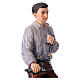Statua Pier Giorgio Frassati resina dipinta a mano 12 cm s2