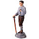 Statua Pier Giorgio Frassati resina dipinta a mano 12 cm s3