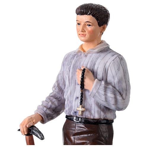 Statua Pier Giorgio Frassati resina 20 cm dipinta a mano 2