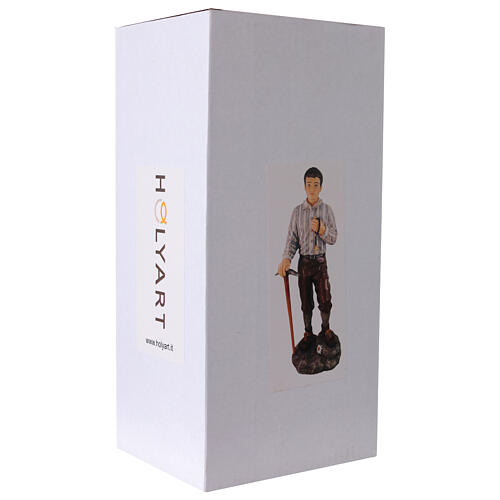 Statua Pier Giorgio Frassati resina 20 cm dipinta a mano 7