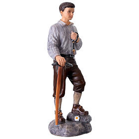Hand-painted Pier Giorgio Frassati resin statue, 20 cm