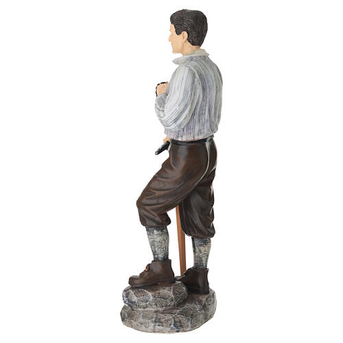 Hand-painted resin statue of Pier Giorgio Frassati, 12 in 9
