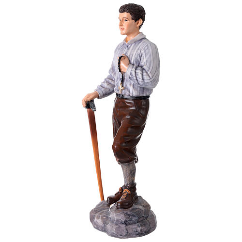 Statua Pier Giorgio Frassati 30 cm resina dipinta a mano 3