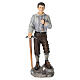 Estátua Pier Giorgio Frassati 30 cm resina pintada à mão s1