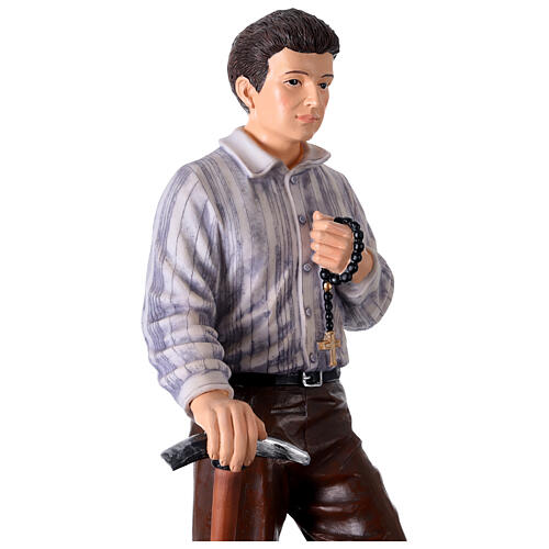 Statua Pier Giorgio Frassati resina 60 cm dipinta a mano 4