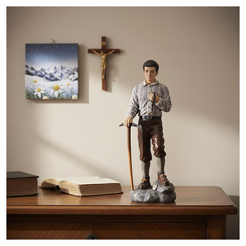 Statua Pier Giorgio Frassati resina 60 cm dipinta a mano 2