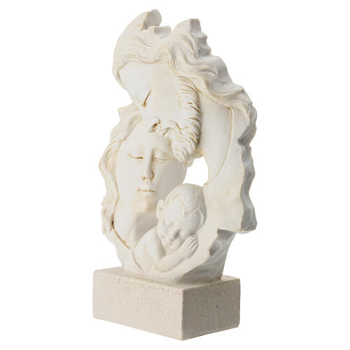 Holy Family painted resin statue, 25cm 2