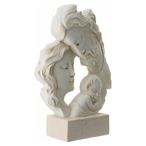 Holy Family painted resin statue, 25cm 3