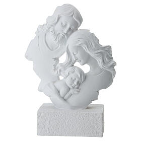 Sacra famiglia stilizzata in resina 20x15x5 cm