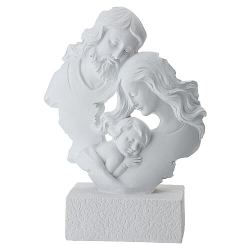 Sacra famiglia stilizzata in resina 20x15x5 cm 1
