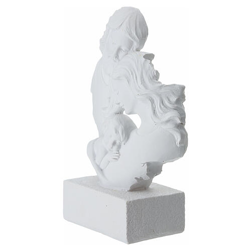 Sacra famiglia stilizzata in resina 20x15x5 cm 2