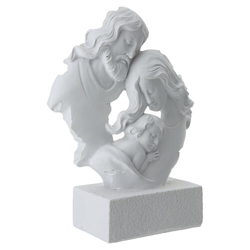 Sacra famiglia stilizzata in resina 20x15x5 cm 3