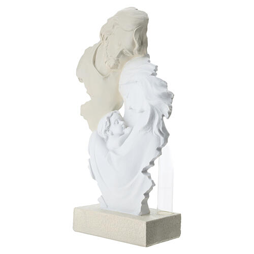 Holy Family depiction in resin, 12 in 2