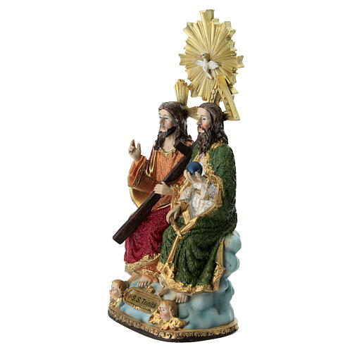 Représentation Très Sainte Trinité en résine 20 cm 2