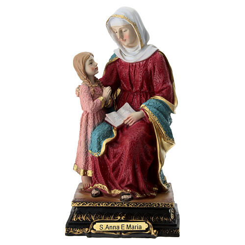Statuetta in resina S. Anna e Maria 20x10x10cm 1