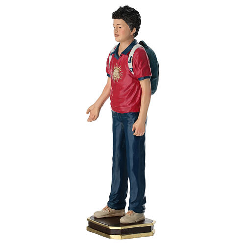 Statuette Carlo Acutis en résine colorée 20 cm 2