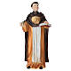 Statue de Saint Thomas d'Aquin en résine peinte 28 cm s1