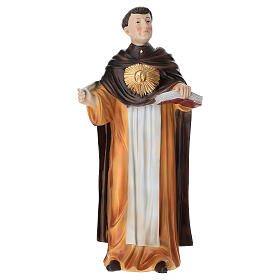 Saint Thomas Aquinas painted resin statue 28 cm