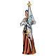 Statuina Giovanna d'Arco resina 10 cm dipinta a mano s2
