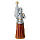 Statuina Giovanna d'Arco resina 10 cm dipinta a mano s4