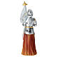 Estatua Juana de Arco resina pintada 20 cm s4