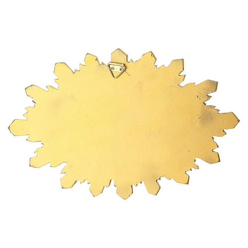 Statue colombe avec les sept dons du Saint-Esprit en résine 15x25 cm 4