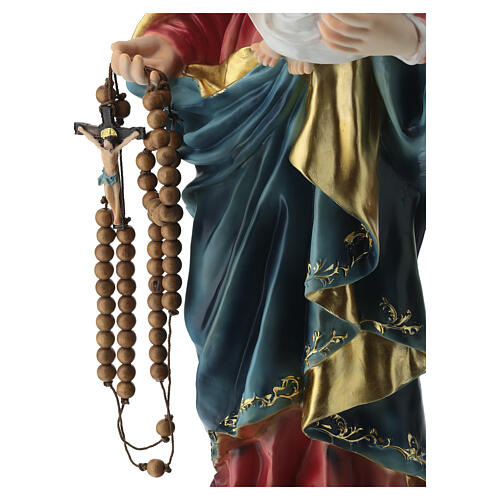 Our Lady of the Rosary and Blessing Baby Jesus, 26 in, resin 6